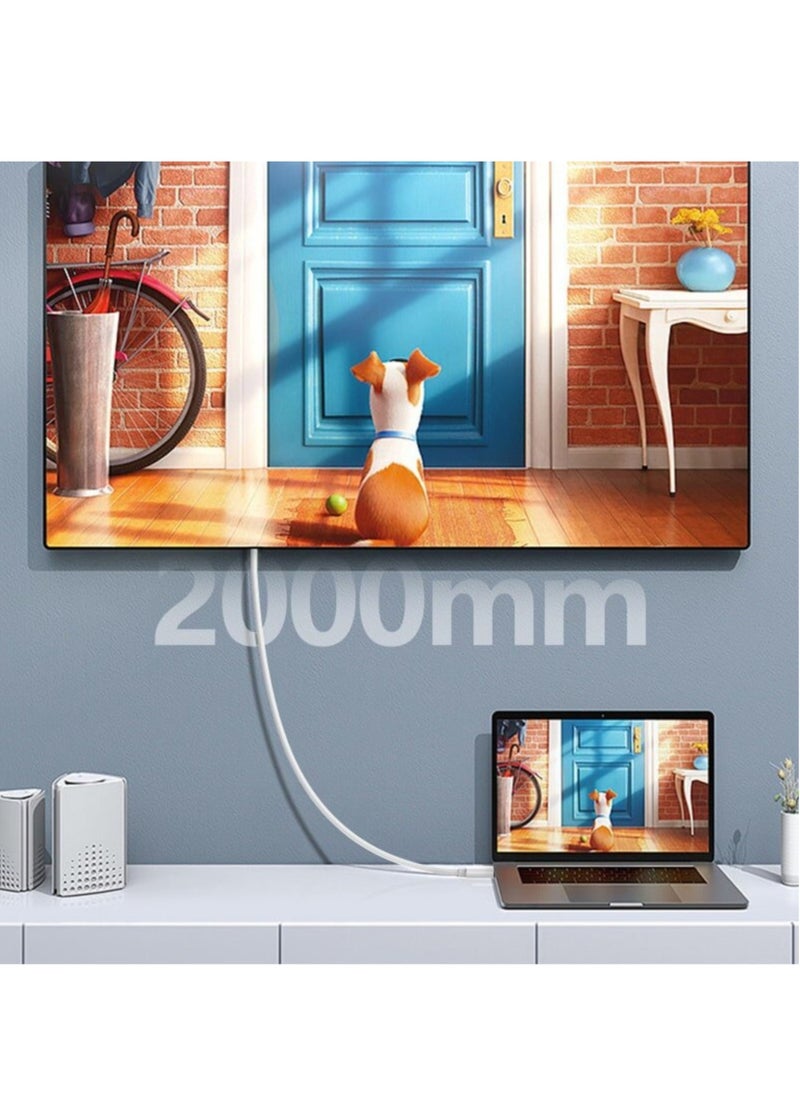 Generic - NEW ET-W33 HDMI to Lightning Adapter Cable, 2 Meters - High-Definition Streaming for iPhone u0026 iPad - Image 1