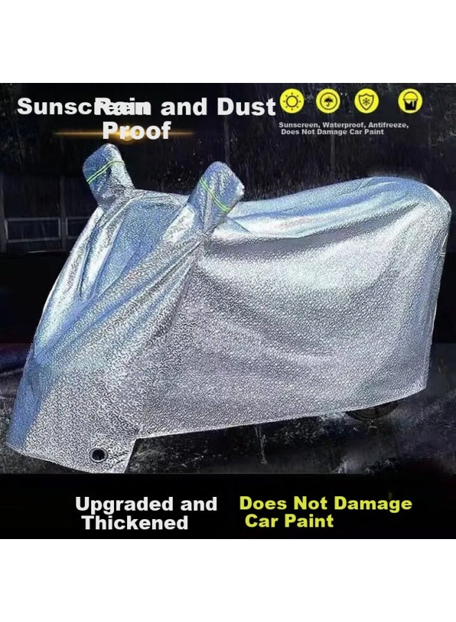 Bwnk Electric Vehicle Rain Cover Electric Vehicle Clothing Home User Outdoor Travel Summer Rainproof Sunscreen Dustproof Sand Winter 2XL - Image 2