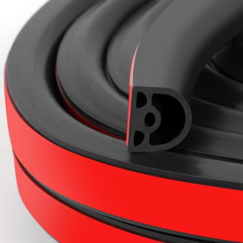 Benory [New Upgrade] 19.7Ft Silicone Door Weather Stripping Door Seal Strip for Doors & Windows, Multi-Layer Soundproof Chamber Design, Self-Adhesive, Seal Large Gaps, Easy to Cut & Install - Image 1