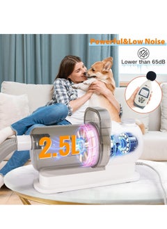 KASTWAVE Pet Grooming Kit & Vacuum Suction Pet Hair - Low Noise Dog Vacuum with 12 Professional Shedding Tools and 2L Large Dust Bin for Dogs, Cats, and Other Animals  - Image 3