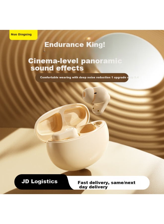 No Must Work Nobixing J16Pro Wireless Bluetooth Earphones New Half In-Ear Sports Running Wireless Noise Cancelling High Sound Quality Long Battery Life Comfortable To Wear For Android Apple Skin Color - Image 3