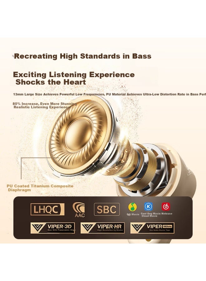 No Must Work Nobixing J16Pro Wireless Bluetooth Earphones New Half In-Ear Sports Running Wireless Noise Cancelling High Sound Quality Long Battery Life Comfortable To Wear For Android Apple Skin Color - Image 4