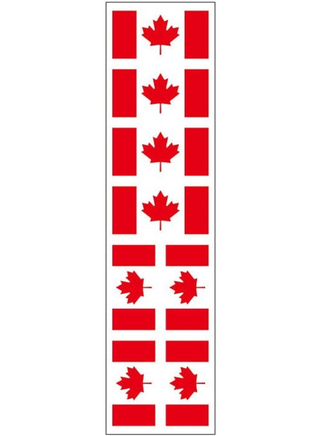 PremiumTT temporary tattoos 40 Removable Stickers: Canada Flag, Canadian Party Favors, Decals - Image 1