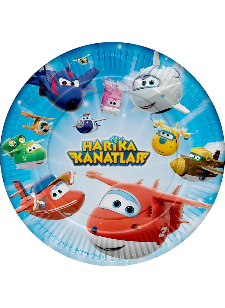 Alsepeteavm Wonderful Wings Cardboard Plates 8 Pieces