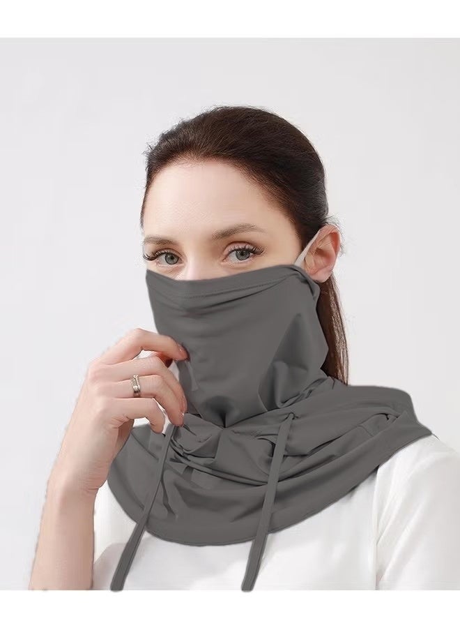 قناع وجه بالاكلافا (قطعتان) للحماية من الشمس والأشعة فوق البنفسجية، غطاء رأس قابل للتنفس، قناع كامل للرأس، مناسب للرجال والنساء، لركوب الدراجات والتزلج وصيد الأسماك - Image 4