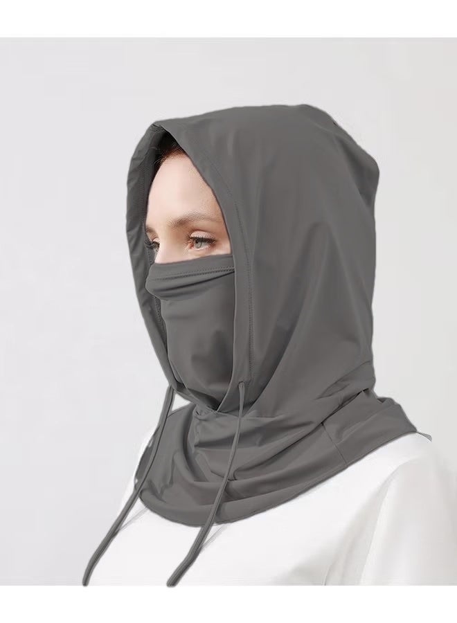 قناع وجه بالاكلافا (قطعتان) للحماية من الشمس والأشعة فوق البنفسجية، غطاء رأس قابل للتنفس، قناع كامل للرأس، مناسب للرجال والنساء، لركوب الدراجات والتزلج وصيد الأسماك - Image 5