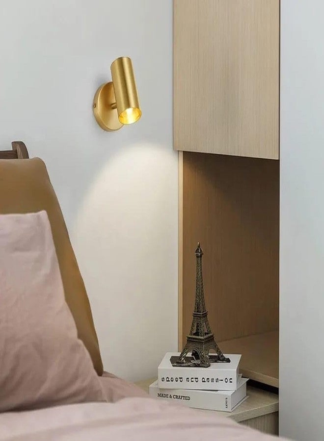 Glowave 10W Modern LED Wall/Ceiling Spot Light with Adjustable Head - Warm White (Antique Brass Gold) - Image 5
