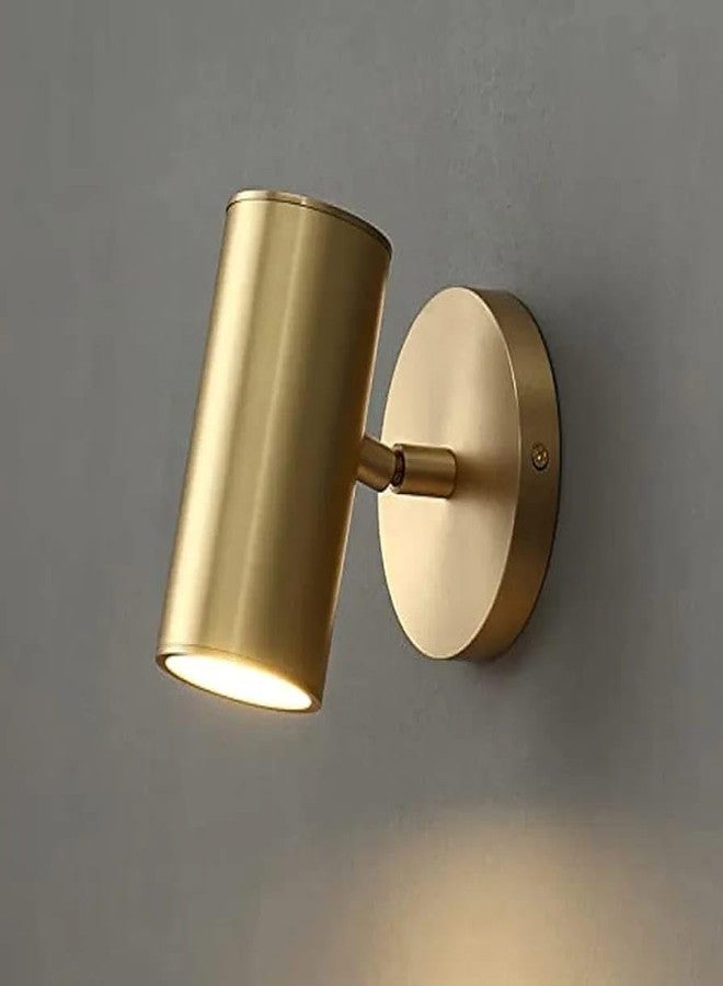 Glowave 10W Modern LED Wall/Ceiling Spot Light with Adjustable Head - Warm White (Antique Brass Gold) - Image 3