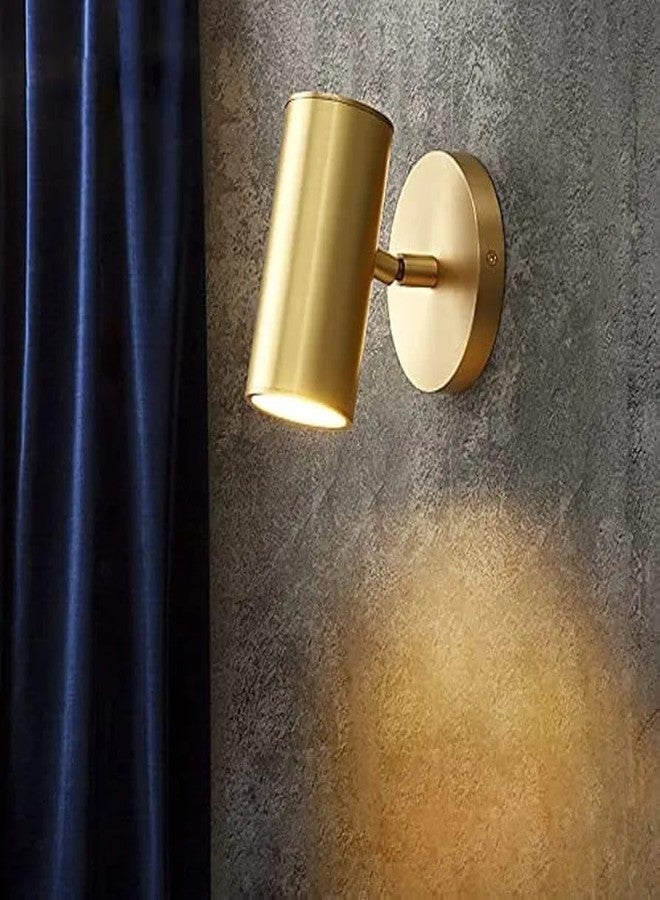 Glowave 10W Modern LED Wall/Ceiling Spot Light with Adjustable Head - Warm White (Antique Brass Gold) - Image 1