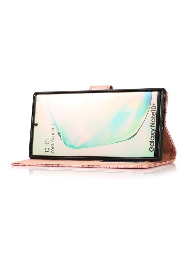 S-TOP Case For Samsung Galaxy Note10+ Skin Feel Embossed Sunflower Horizontal Flip Leather Case with Holder & Card Slots & Wallet & Lanyard - Image 5