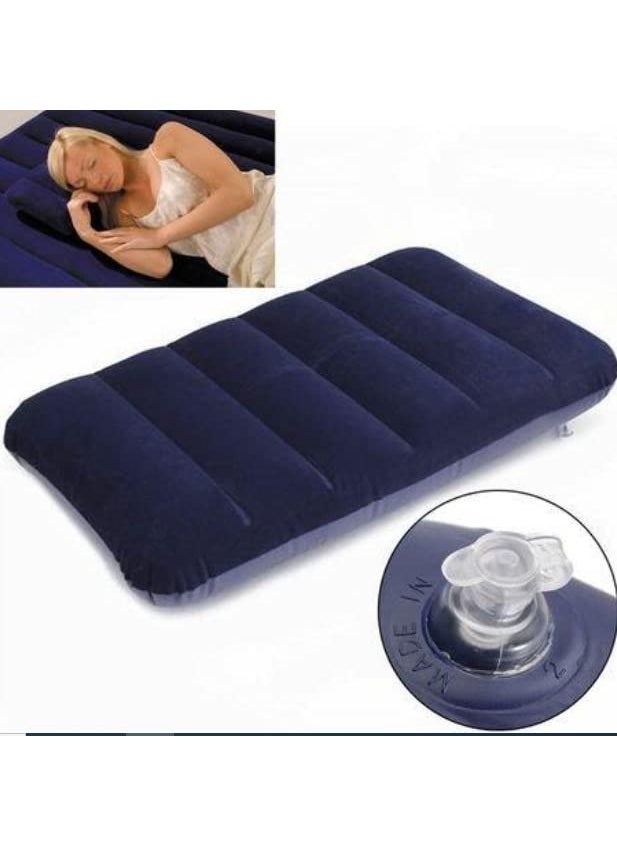 Mystte Mystte Velvet Soft Comfortable Air Inflatable Pillow Travel Pillow for Family Tour Neck Pillow Portable Pack of 2  - Image 5