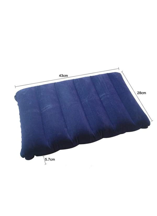 Mystte Mystte Velvet Soft Comfortable Air Inflatable Pillow Travel Pillow for Family Tour Neck Pillow Portable Pack of 2  - Image 4