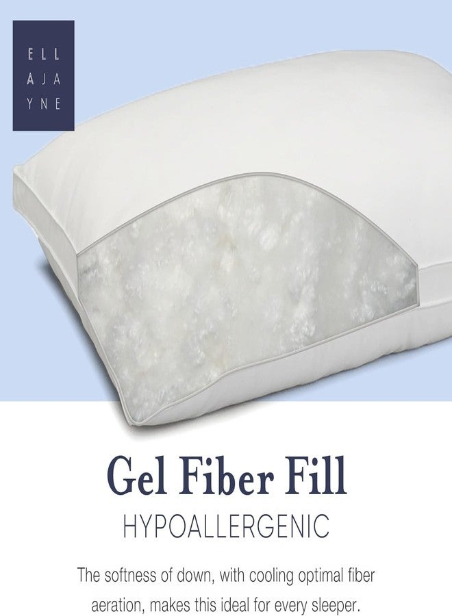 Ella Jayne - Luxury Hotel Quality Pillows for Bed, Set of 1 - King Size - Firm Bed Pillow with 1" Gusset, Gel Fiber Fill, Best Pillows for Sleeping, Washable Pillow Support for Side and Back Sleeper - Image 5