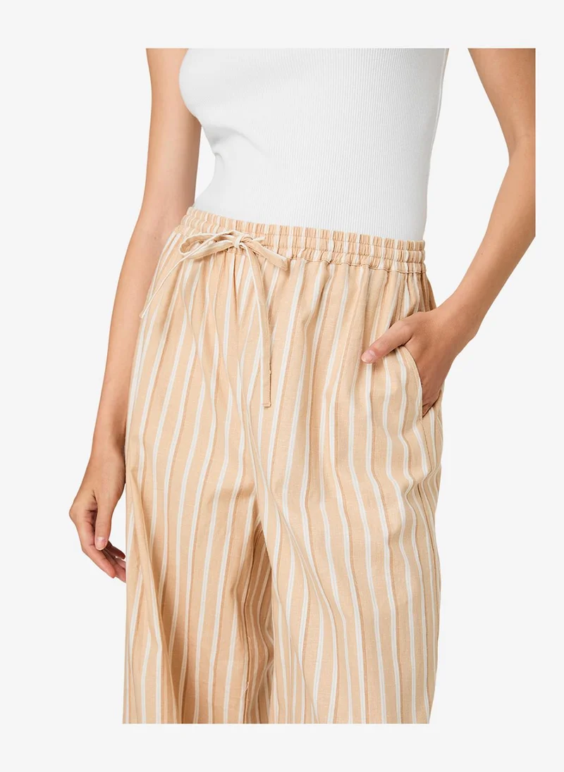 French Connection  Women's Sandlot Stripe Aspen Linen Drawstring Pants for Women | Best Price UAE