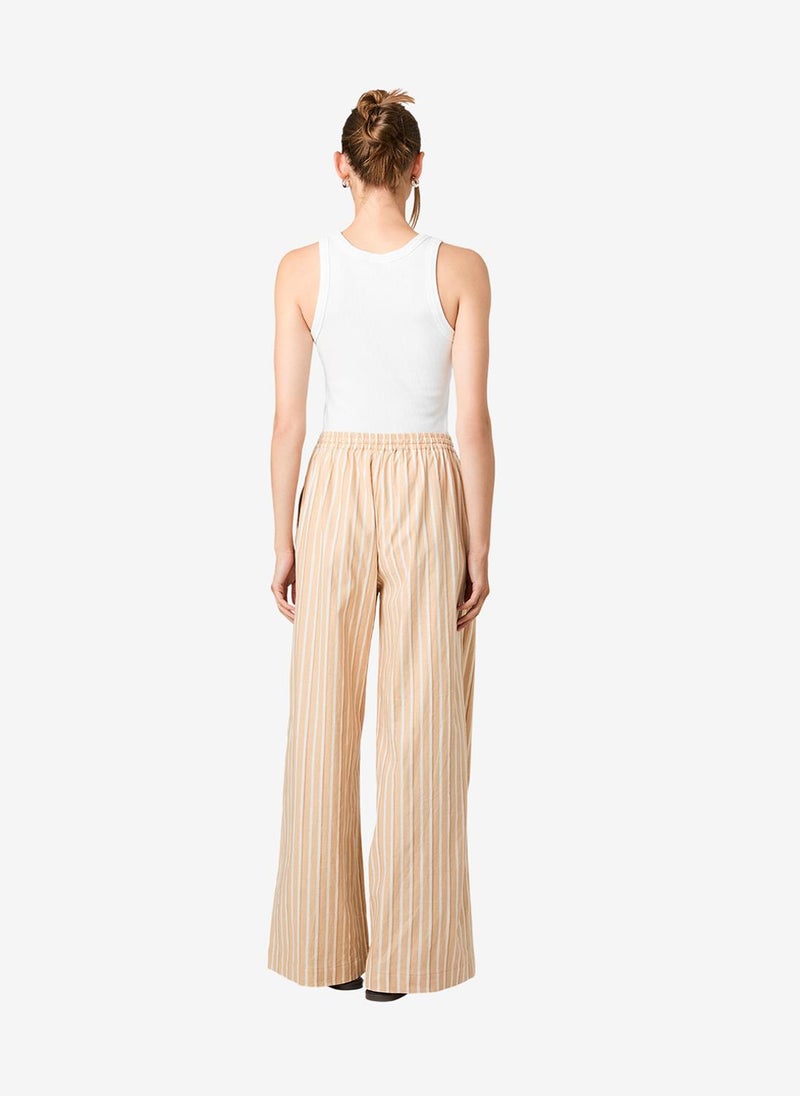 French Connection Women's Sandlot Stripe Aspen Linen Drawstring Pants - Image 3