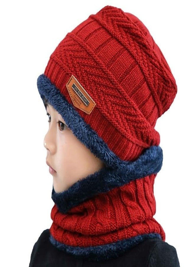 Saiyam Winter Cap & Muffler for Men & Women, Cap Hat Woolen Neck Warmer Scarf (Set 1,Multi-Color) - Image 4