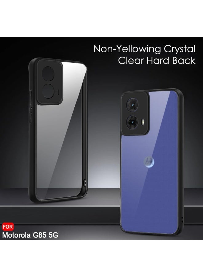 جراب شفاف لهاتف موتوريلا G85 — صلب ومضاد للاصفرار مع إطار ناعم من السيليكون لحماية من الصدمات والسقوط - Image 3