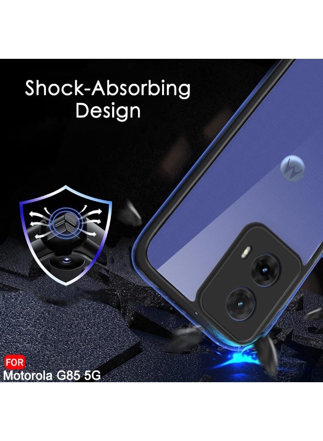 جراب شفاف لهاتف موتوريلا G85 — صلب ومضاد للاصفرار مع إطار ناعم من السيليكون لحماية من الصدمات والسقوط - Image 5