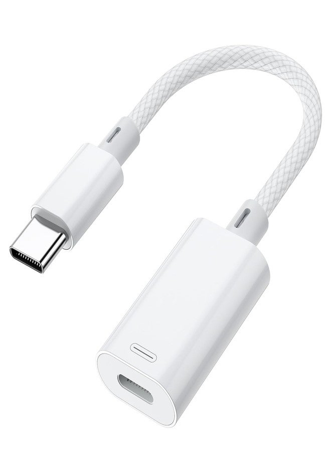 Vcddom USB C to Lightning Headphone Audio Adapter, USB Type C Male to Female Lightning Earphone Adapter with Fast Charge Data Transfer for iPhone 17/17 Pro/16, iPad Pro, iPad Air 6/5, Galaxy S25/S24 - Image 1