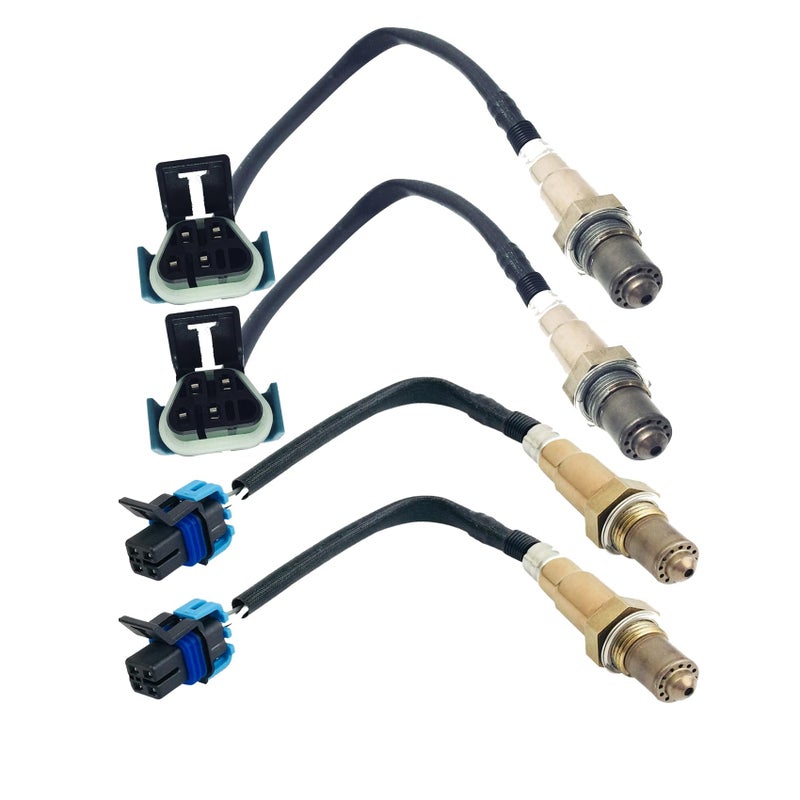 YWIM 2 Pairs Upstream and Downstream Oxygen Sensors Compatible with Chevy 2010 2011 Camaro 36L Auto Manual Trans Compatible with Cadillac Cts 36L 4Pcs O2 Sensors