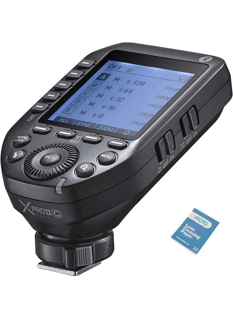 Godox Godox XProII-C 2.4G Flash Trigger Transmitter TTL Autoflash 1/8000s Bluetooth Control, Scanning Function Compatible with Canon R5 R6 5D 6D, 60D, 50D, 500D 450D, 400D, 100D, 11 00D, M5, M3 DSLR Cameras  - Image 1
