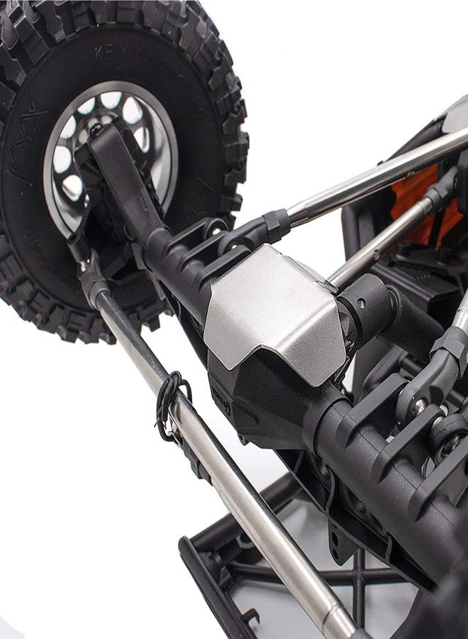 LCX Racing 1/10th RC Crawler Car Stainless Steel Guard Board, Skid Plate Armor & Axle Guard, Protector Skid Plate Axle Guard Set for Axial Capra UTB10, Upgrades Parts Accessories - Image 5