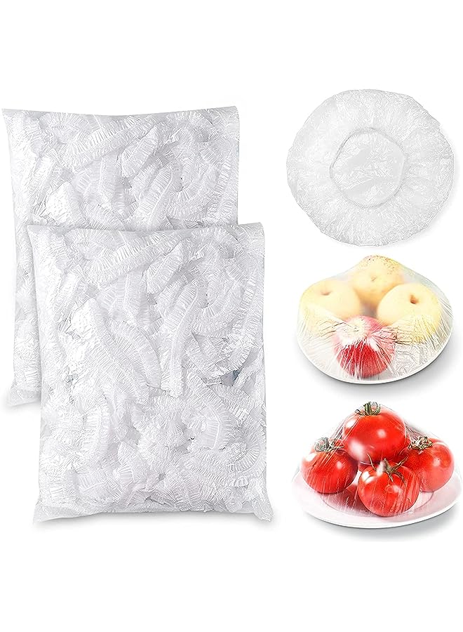 PROMASS Keeping Bags 100 PCS Food Storage Cover Reusable Plastic Sealing Bags Elastic Stretch Adjustable Bowl Lids for Preservation Fresh with Fruit Vegetable and Meat - Image 1