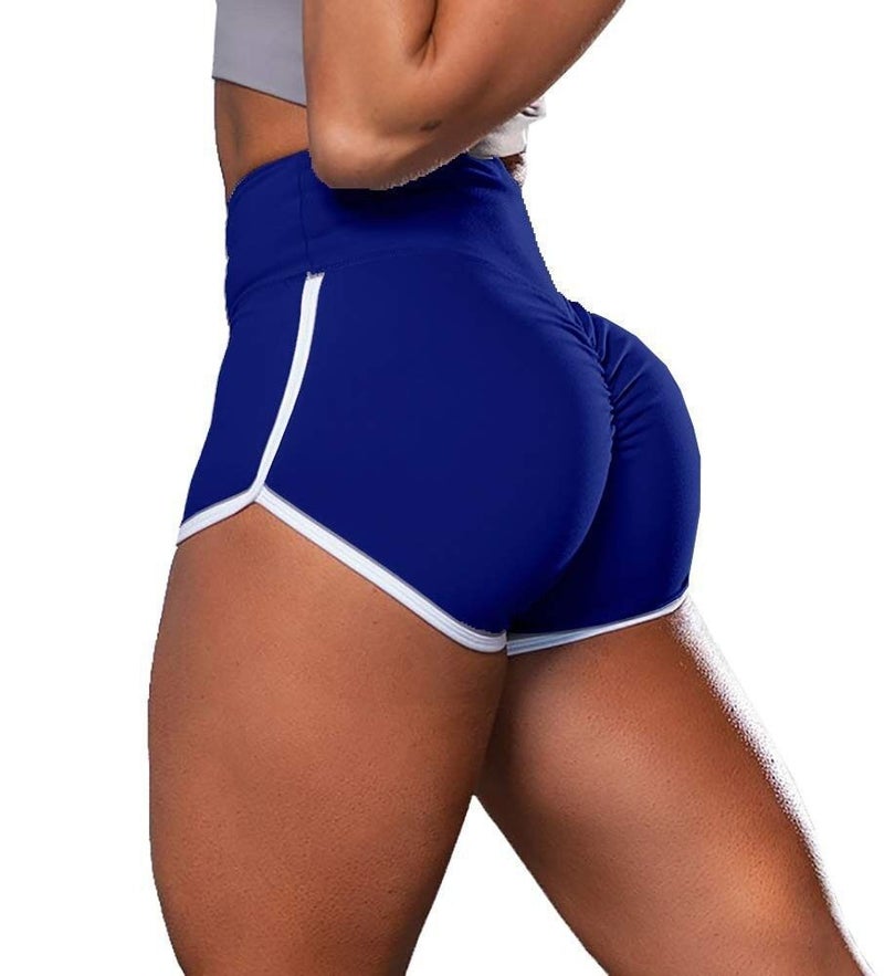 2020 New Summer European and American Foreign Trade Women's Large Size Sexy Solid Color High Waist Sports Running Tight Hip Shorts - Image 2