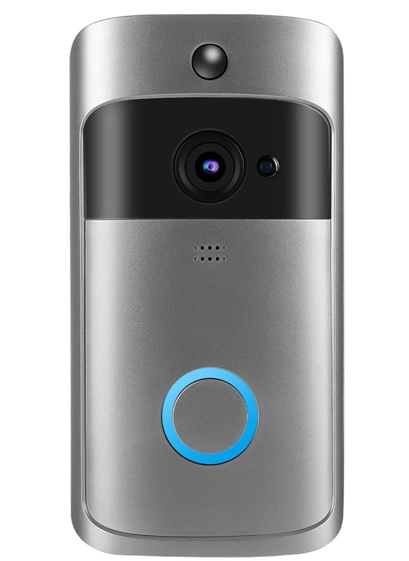 Generic - Focket Video Doorbell, 2.4Ghz WiFi Wireless Doorbell Camera with 2 Way Audio, Motion Detection, Night Vision, Battery Doorbell, APP Alert, 166° View Smart Doorbell for Home Security - Image 1