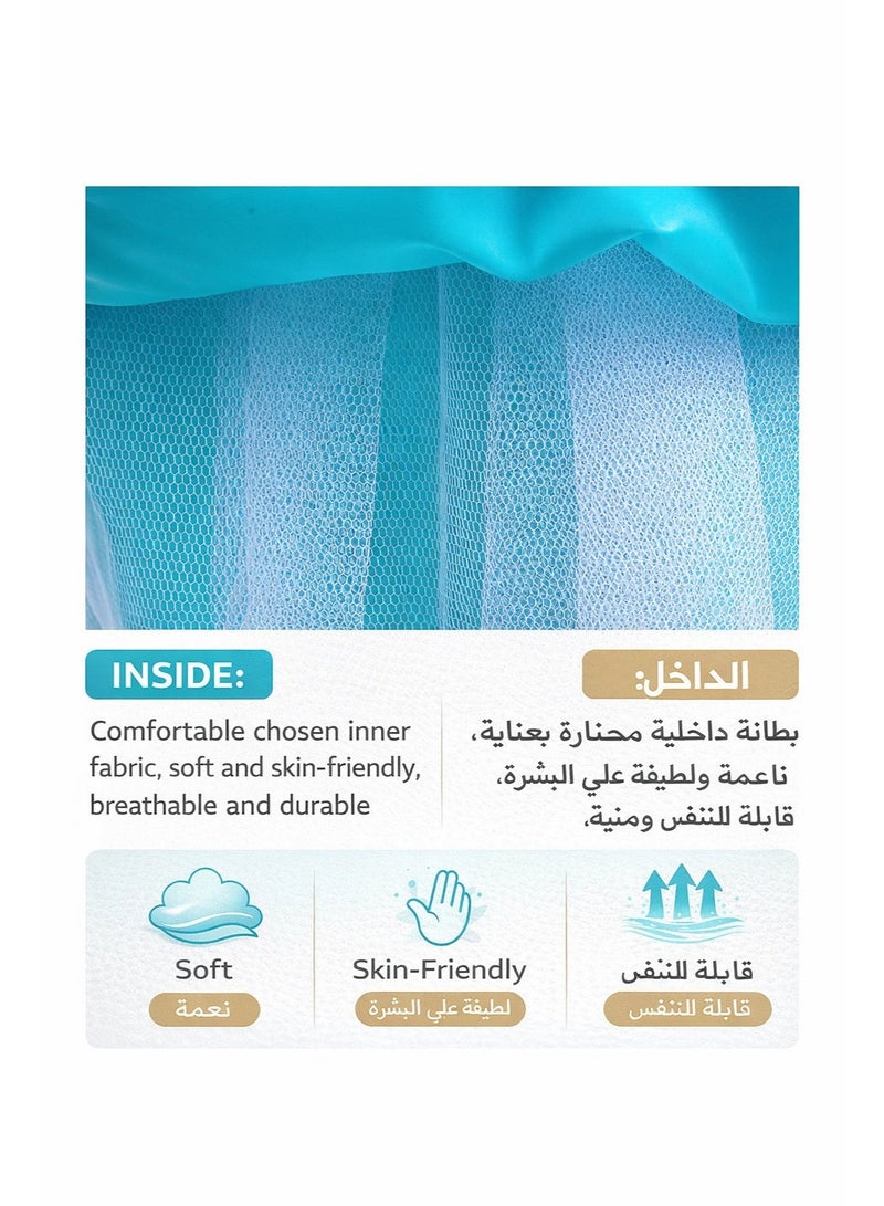 فستان أميرة حورية البحر مضيء للأطفال مع إضاءة LED – فستان تول مع شعر مستعار وتاج وعصا سحرية للحفلات وأعياد الميلاد - Image 5