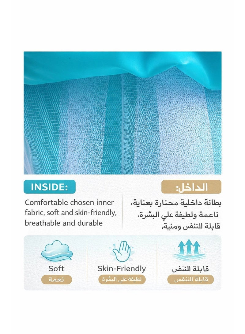 فستان أميرة حورية البحر مضيء للأطفال مع إضاءة LED – فستان تول مع شعر مستعار وتاج وعصا سحرية للحفلات وأعياد الميلاد - Image 5