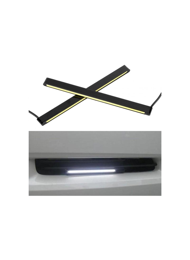 silvercnc - Waterproof COB Daytime Running Light LED DRL Car Modification Lamp(21CM) - Image 1