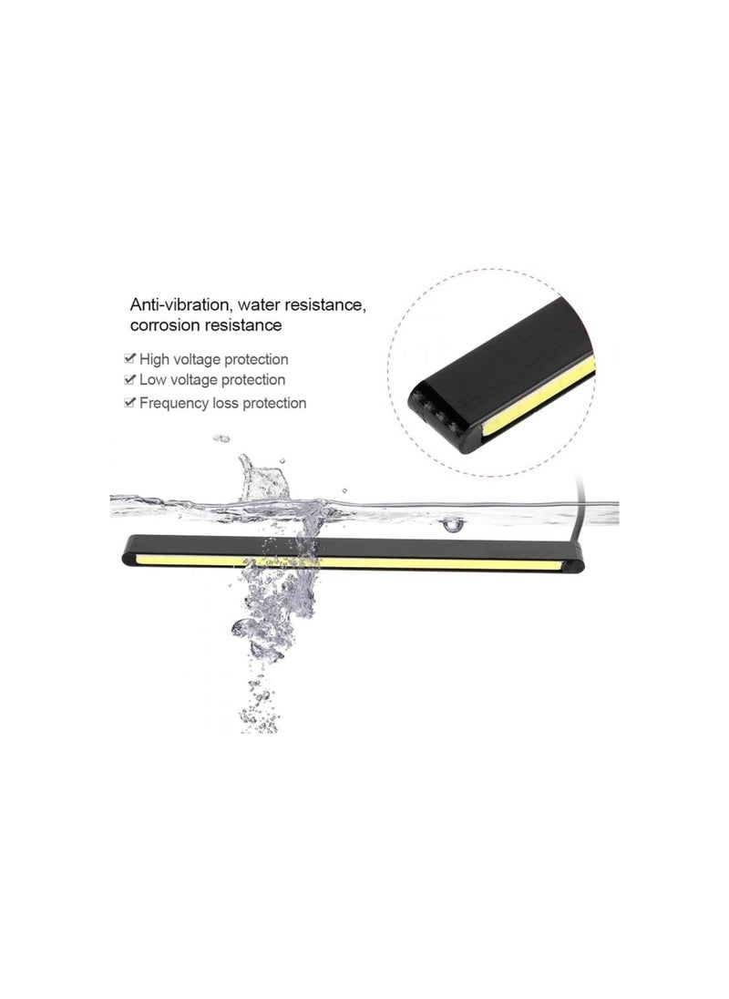 silvercnc - Waterproof COB Daytime Running Light LED DRL Car Modification Lamp(21CM) - Image 1