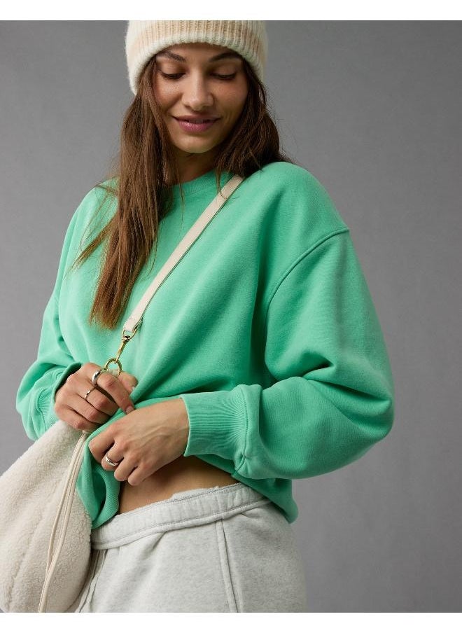 American Eagle - AE Everyday Luxe Crew Neck Sweatshirt - Image 1