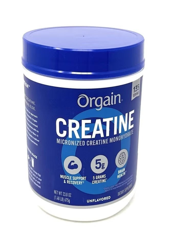 Orgain 5g Micronized Creatine Monohydrate, Unflavored, 1.48lbs - Image 1