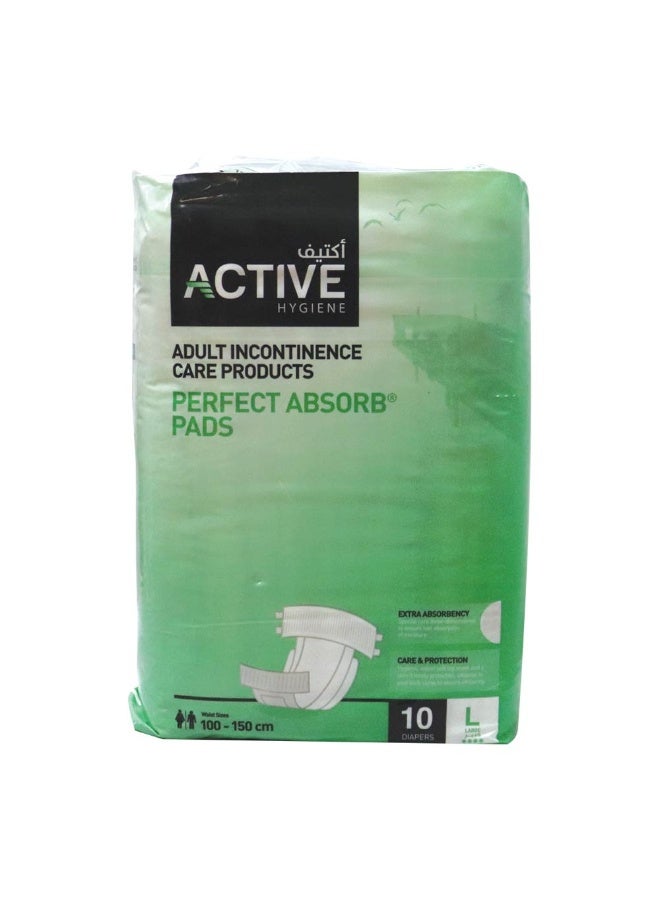 Active Adult Diapers Large 10's - Image 4