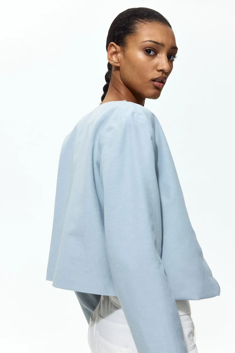 H&M  Scalloped-edge jacket for Women | Best Price UAE