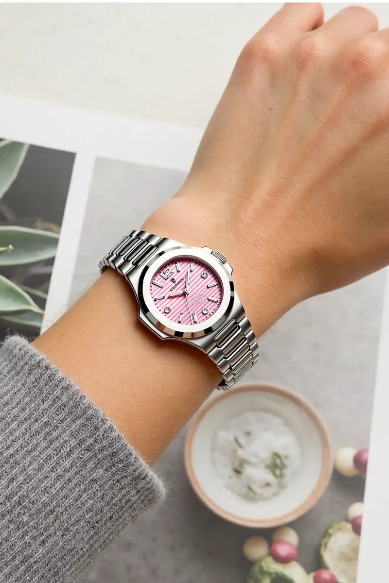 POEDAGAR Women Watch ,Women's Waterproof Luminous Quartz Classic Wrist Watch-31mm - Image 3