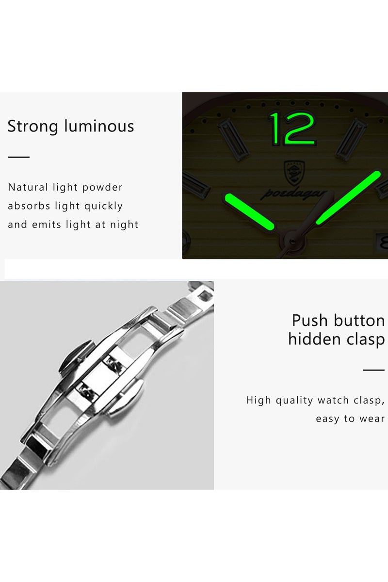 POEDAGAR Women Watch ,Women's Waterproof Luminous Quartz Classic Wrist Watch-31mm - Image 5