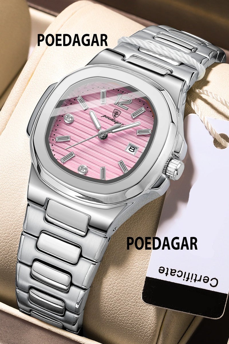 POEDAGAR Women Watch ,Women's Waterproof Luminous Quartz Classic Wrist Watch-31mm - Image 1