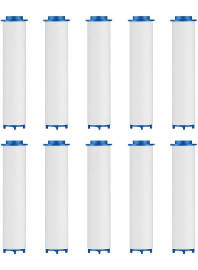 Lonimia 10pcs PP Cotton Filter Cartridge, PP Cotton Filter for Filtered Showerheads, Replacement for Handheld Detachable Filtration Shower Head (9.5cm Length) - Image 1
