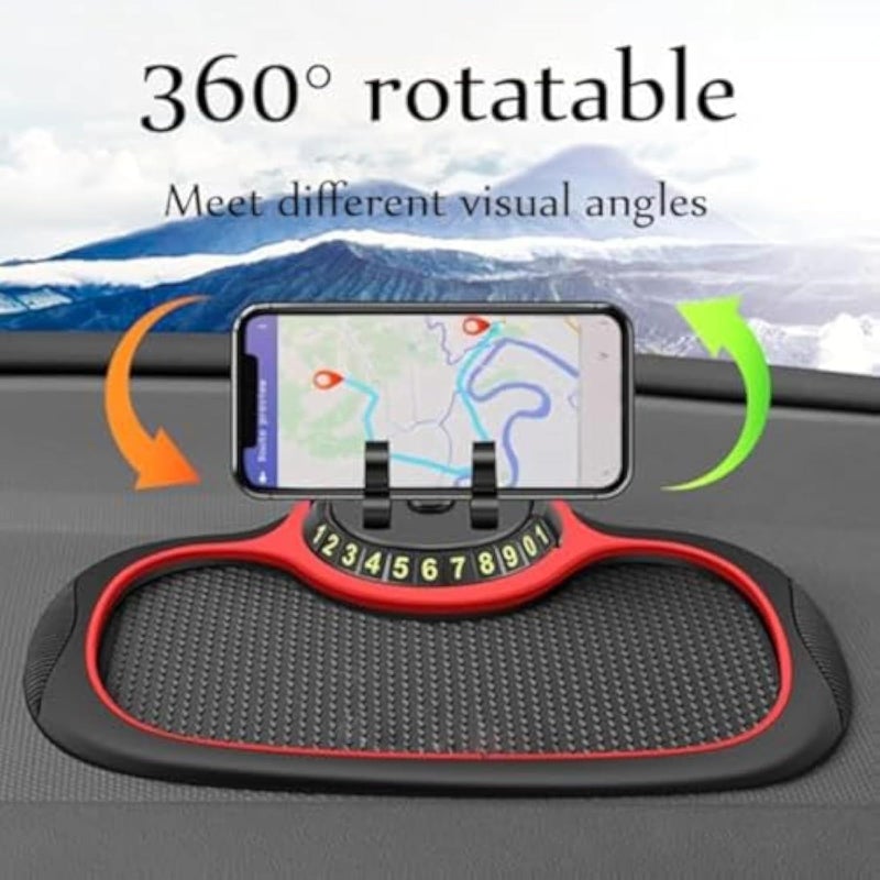 Multifunction Car Anti Slip Dashboard Mat With Phone Holder For All Mobile Phones Color D - Image 3
