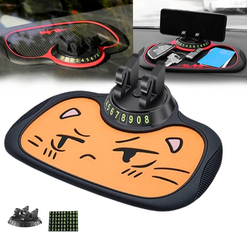 Multifunction Car Anti Slip Dashboard Mat With Phone Holder For All Mobile Phones Color D - Image 1