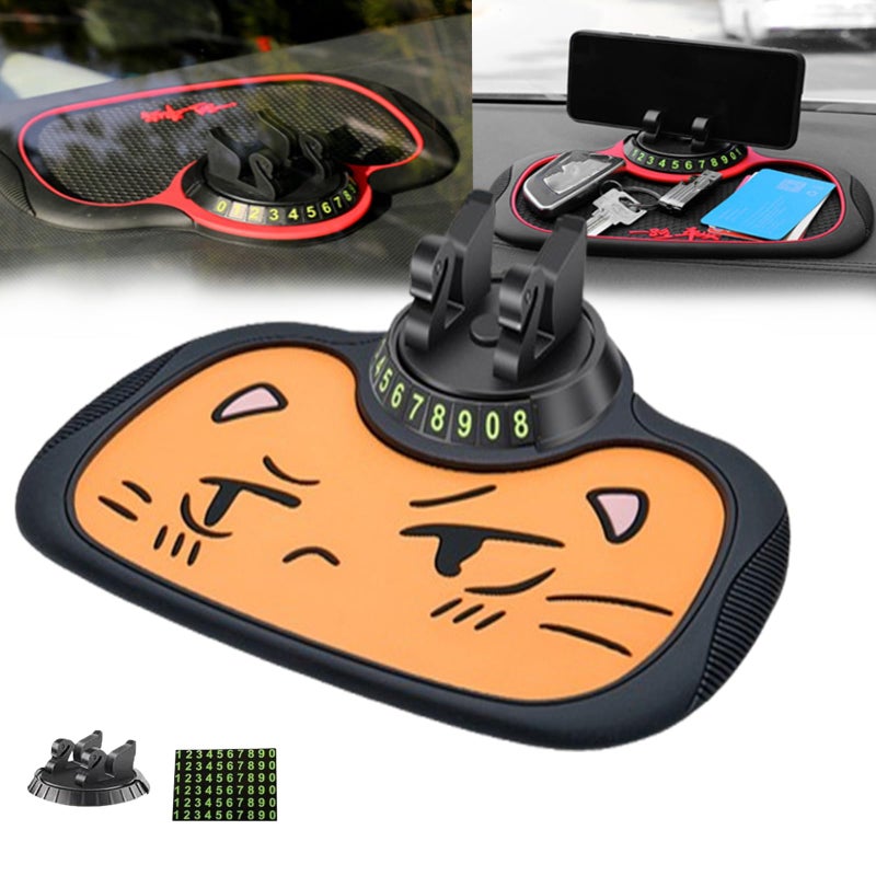 Multifunction Car Anti Slip Dashboard Mat With Phone Holder For All Mobile Phones Color D - Image 2