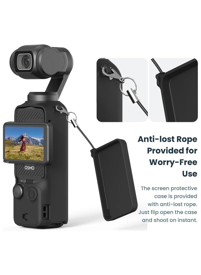 جنرال - حقيبة سيليكون DJI Osmo Pocket 3 من السيليكون غطاء واقي من السيليكون غطاء واقي للكاميرا الرياضية المحمولة باليد - Image 1