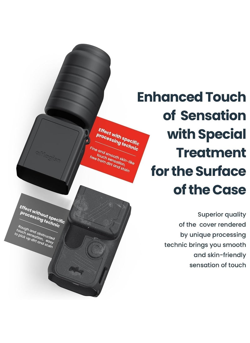 جنرال - حقيبة سيليكون DJI Osmo Pocket 3 من السيليكون غطاء واقي من السيليكون غطاء واقي للكاميرا الرياضية المحمولة باليد - Image 1