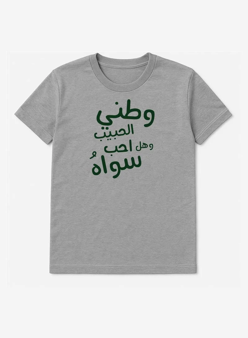 لوحة تيشيرت قطن لمناسبة اليوم الوطني السعودي أو للفخر بالانتماء للوطن في كل الأوقات للرجال والنساء