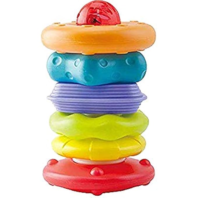 لعبة مجموعة أنشطة المتراصة والدوران 6 قطع بطل صغير - Image 2