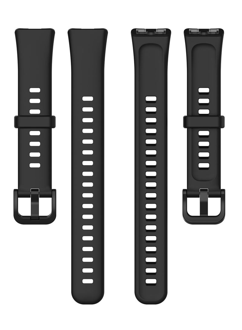 CoomBe TPU Strap for Huawei Band 10 9 8 Sports Watchband 3PCS Black White Blue Replacement Bands for Everyday Wear Outdoor Activities - Image 5