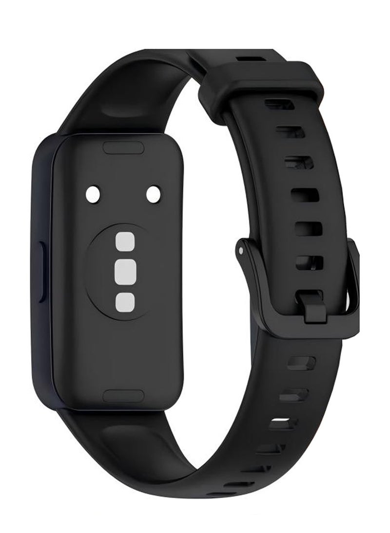 CoomBe TPU Strap for Huawei Band 10 9 8 Sports Watchband 3PCS Black White Blue Replacement Bands for Everyday Wear Outdoor Activities - Image 3